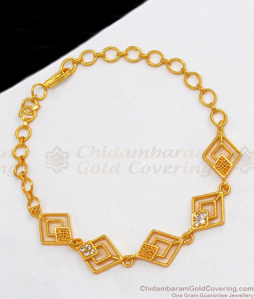  Light Weight Gold Bracelet Design For Daily Wear Collection Buy Online BRAC271