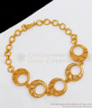 Ring Type Gold Bracelet Ladies Light Weight Design For Daily Wear Collection BRAC272