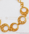 Ring Type Gold Bracelet Ladies Light Weight Design For Daily Wear Collection BRAC272