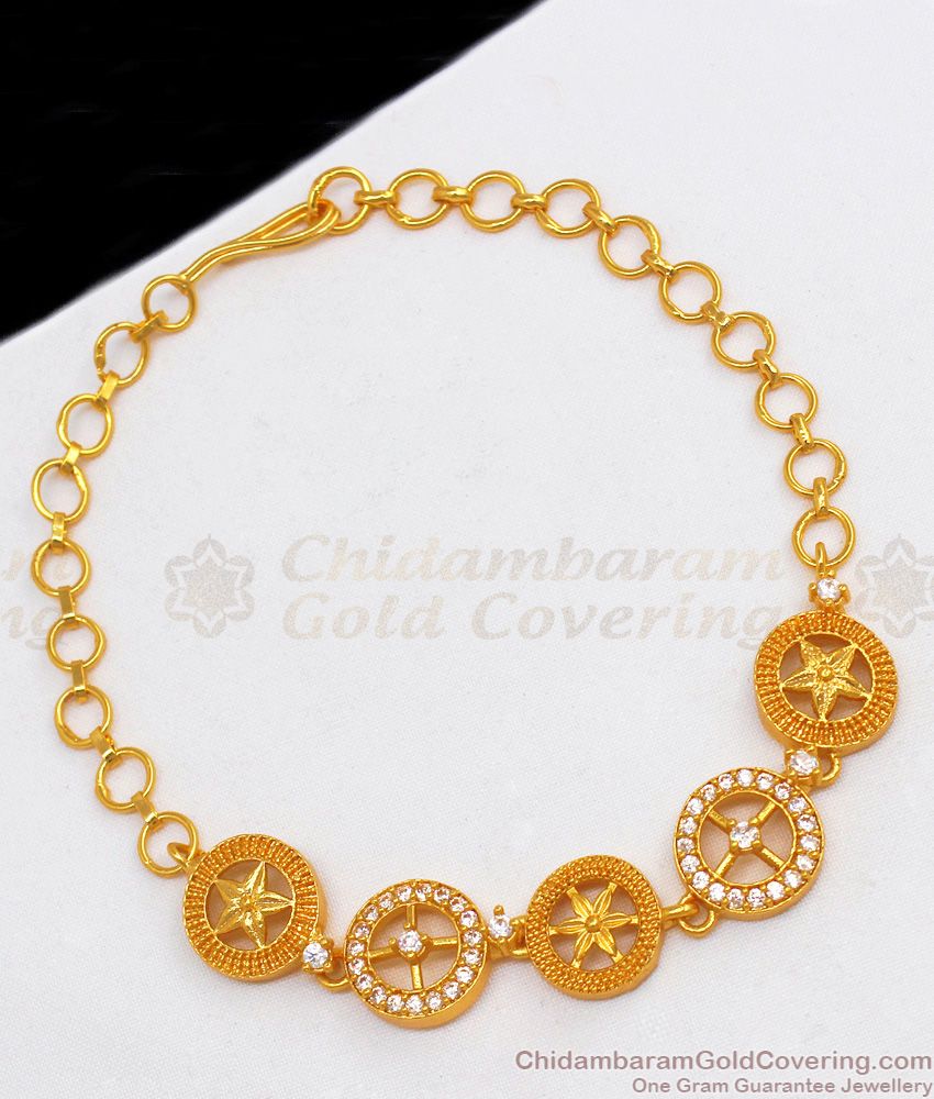New Arrival Gold Bracelet Ladies Light Weight Design For Daily Wear BRAC274