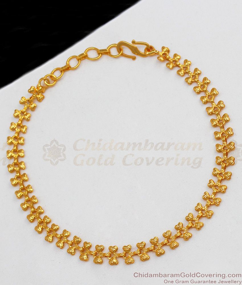 One Gram Gold Bracelet For Ladies Light Weight Design For Special Occasions BRAC277 One Gram Gold Bracelet For Ladies Light Weight Design For Special Occasions BRAC277