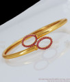 Real Gold Bracelet  With Full Ruby Stone Collection Online BRAC284