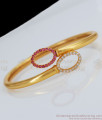 Real Gold Bracelet With Full Ruby AD White Stone Collection Online BRAC285