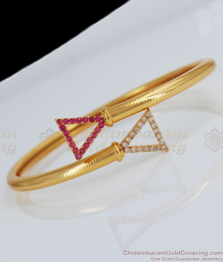 Latest Gold Bracelet  With Full Ruby Stone Collection Online BRAC286