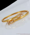 Latest One Gram Gold Bracelet With Full AD White Stone Collection BRAC296