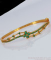 Fancy Emerald Stone Gold Bracelets For Party Wear Collections BRAC317