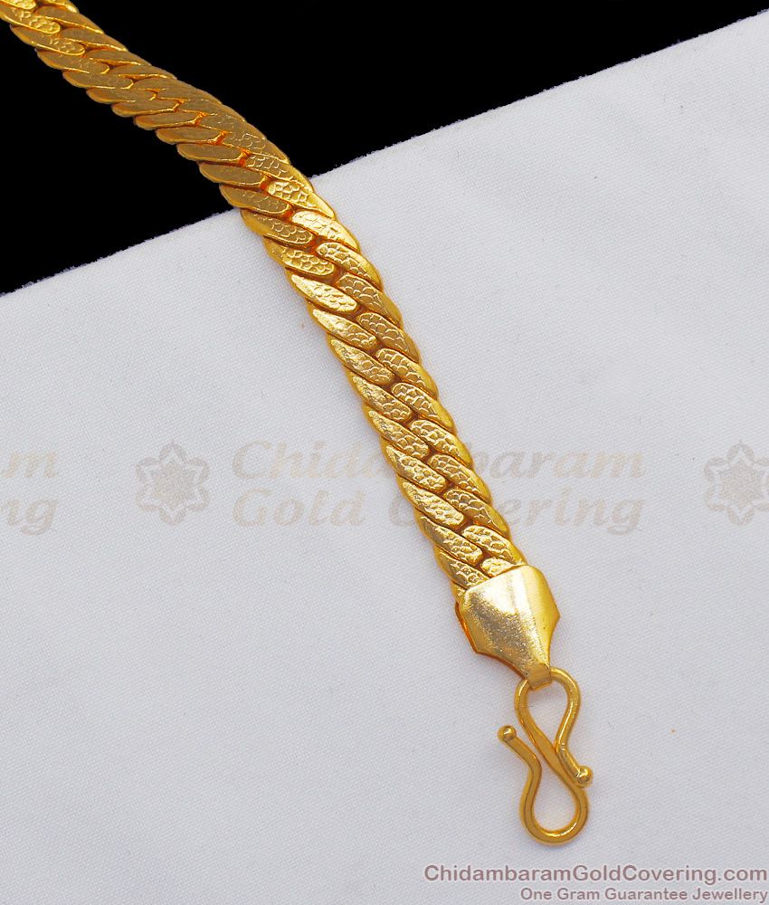 Latest Knitted Design Gold Mens Bracelet BRAC321