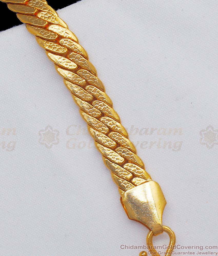 Latest Knitted Design Gold Mens Bracelet BRAC321