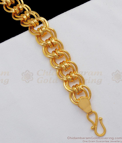 Golden Alloy Rose Gold Plated Men's Bracelet at Rs 698/piece in Rajkot |  ID: 26077771262