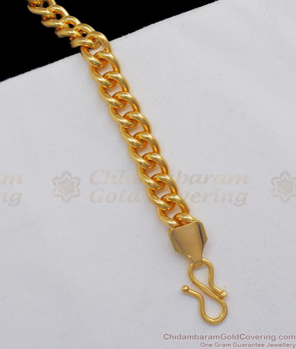 1 GRAM GOLD POKAL BRACELET FOR MEN DESIGN A-268 – Radhe Imitation