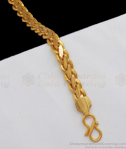 Artistic Bracelet For Mens Party Wear Jewelry One Gram Gold Designs BRAC232