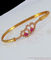 Gorgeous Double Heart Gold Open Type Gold Bracelet Designs BRAC351 Gorgeous Double Heart Gold Open Type Gold Bracelet Designs BRAC351