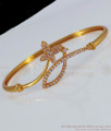 Stylish New Arrivals White Stone Gold Bracelets For Marriage BRAC352