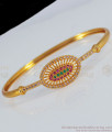 Impressive Oval Shape Multi Stone Gold Bracelets For Women BRAC362