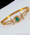 Elegant Emerald Stone Gold Bracelets For Womens Fashion Wear BRAC373