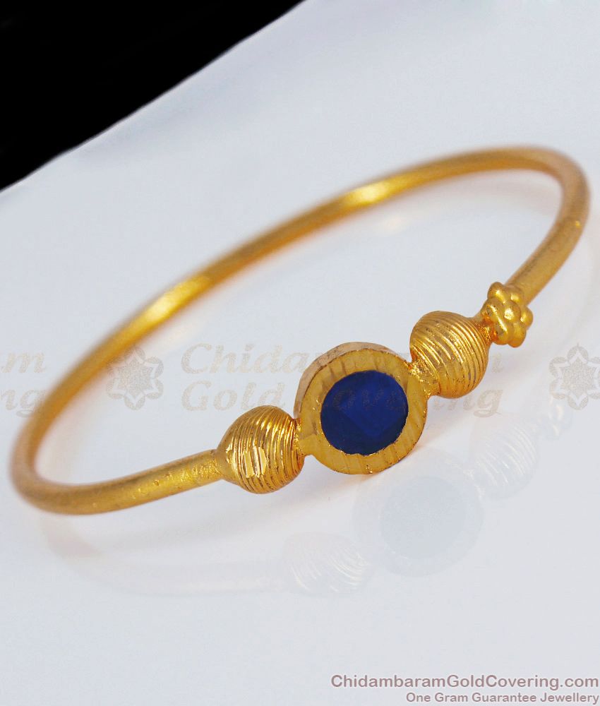 Blue Palakka Gold Bracelets For occasional Wear BRAC384