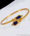 Traditional Blue Palakka Gold Bracelets For occasional Wear BRAC385