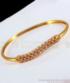 Full Diamond Stone Design Gold Bracelet For Party Wear BRAC391