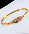 Unique Multi Stone Design Gold Bracelet For Party Wear BRAC396