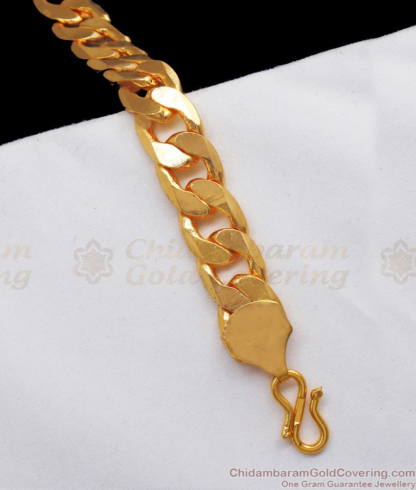 Heavy Mens Gold Bracelet For Party Wear One Gram Gold Jewelry BRAC419