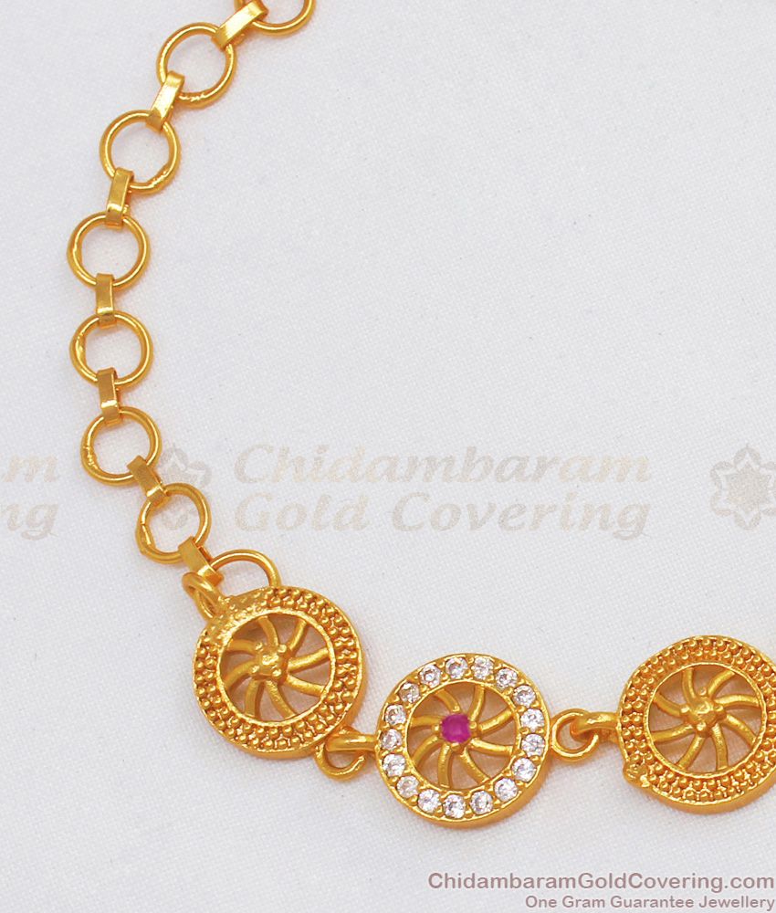 Gold Plated Bracelet Design For Ladies From Chidambaram Gold Covering BRAC423