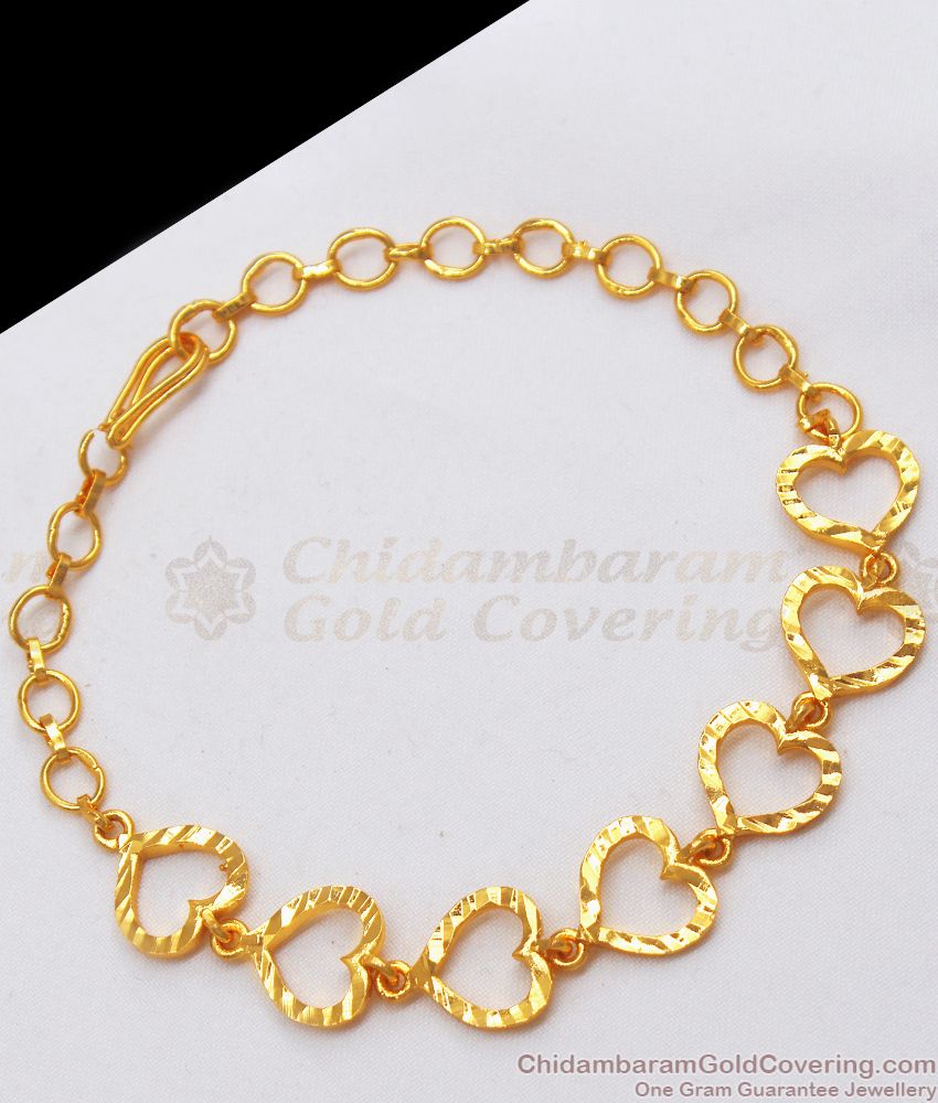 Heart Model Gold Bracelet For Womens Fashion Jewelry BRAC427