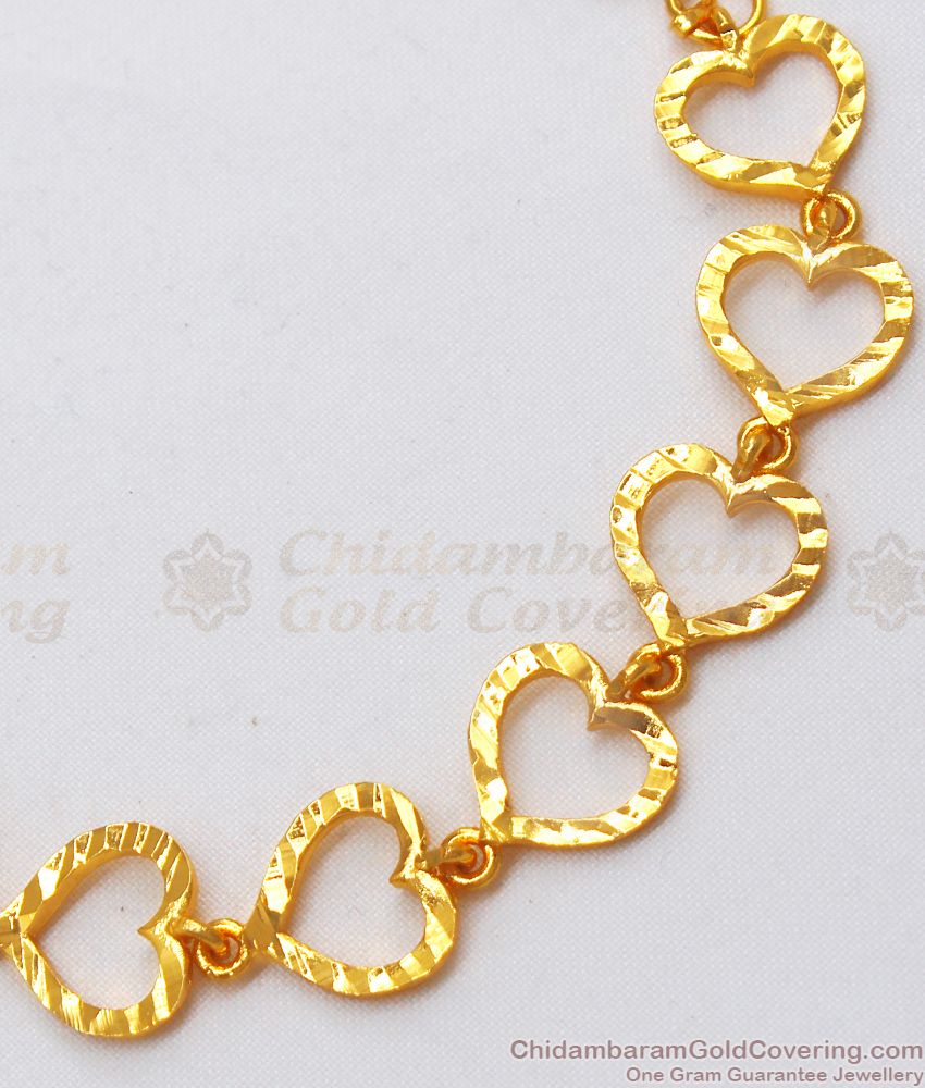 Heart Model Gold Bracelet For Womens Fashion Jewelry BRAC427