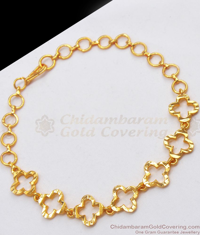 Trendy Gold Plated Bracelet For Womens BRAC430