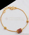 Gold Flexible Bracelet For Party Wear Collections BRAC435