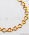 Simple Heart Design One Gram Gold Plated Bracelets BRAC439