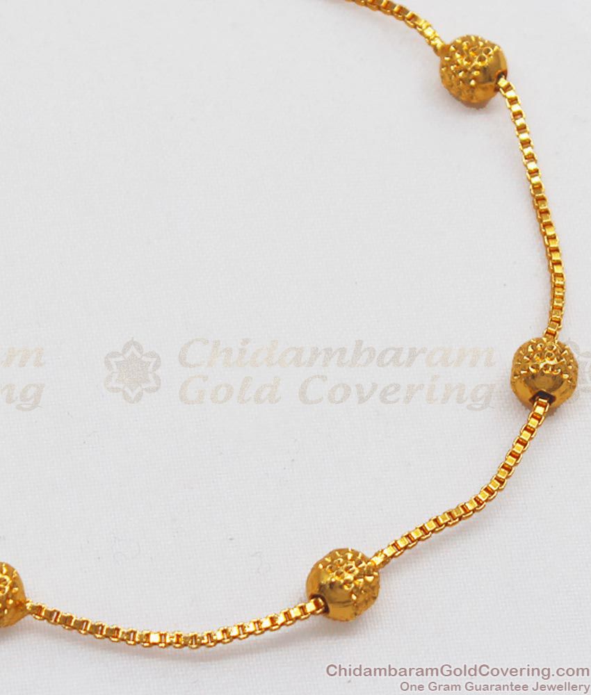 New Pattern Womens One Gram Plated Gold Balls Bracelets BRAC440