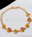 Ravishing Ruby Stone Gold Plated Bracelets BRAC454