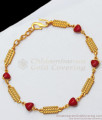 Heart Shaped Pavala Stone Gold Plated Bracelets BRAC458