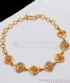 Impressive Full White AD Stone Gold Bracelet Collections BRAC461