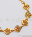 Impressive Full White AD Stone Gold Bracelet Collections BRAC461