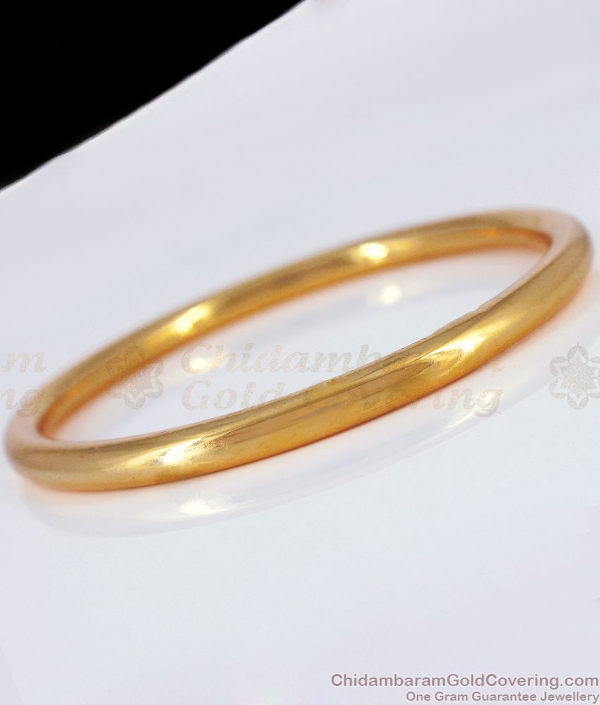 Original Impon Plain Thick Gold Bracelet Mens Fashion Wear BRAC463