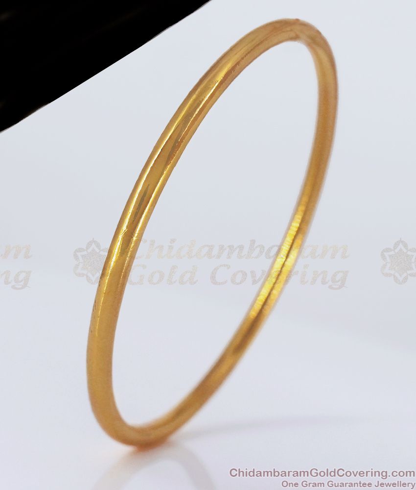 Thin Plain Original Impon Gold Bracelet Mens Daily Wear BRAC464