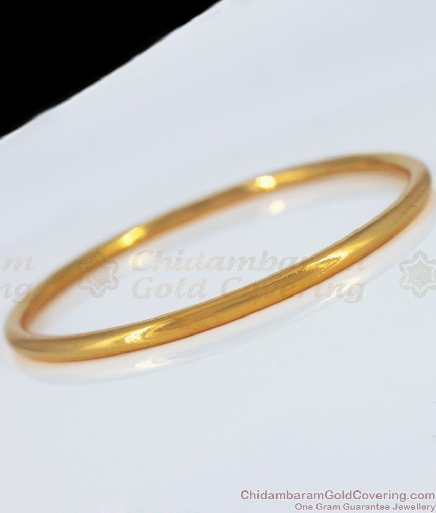 Thin Plain Original Impon Gold Bracelet Mens Daily Wear BRAC464