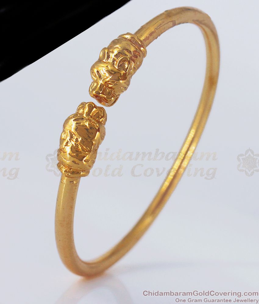 Tiger Design Impon Gold Bracelet Mens Wear BRAC467