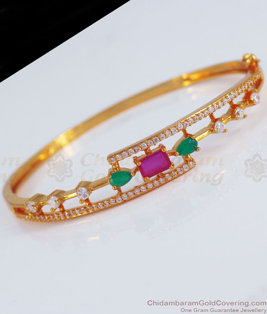 Stylish One Gram Gold Long Lasting Open Type Bracelet BRAC482