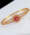 Elegant Ruby Stone Open Type Gold Bracelet Collections BRAC484