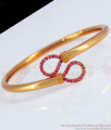 One Gram Gold Bracelet Ruby Stone Slide Open BRAC498