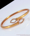 Delicate Open Kada Diamond Design Gold Bracelet BRAC504