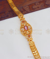 Artistic Ruby Stone Gold Chain Bracelet Office Wear BRAC509