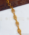 Light Weight Gold Chain Bracelet Shop Online BRAC519