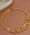 Gold Beads Type One Gram Plated Bracelet Party Wear Collection BRAC521