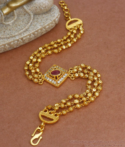 Real gold beads for bracelets discount