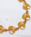 Latest Heart Shaped Gold Plated Bracelets Hook Type BRAC541