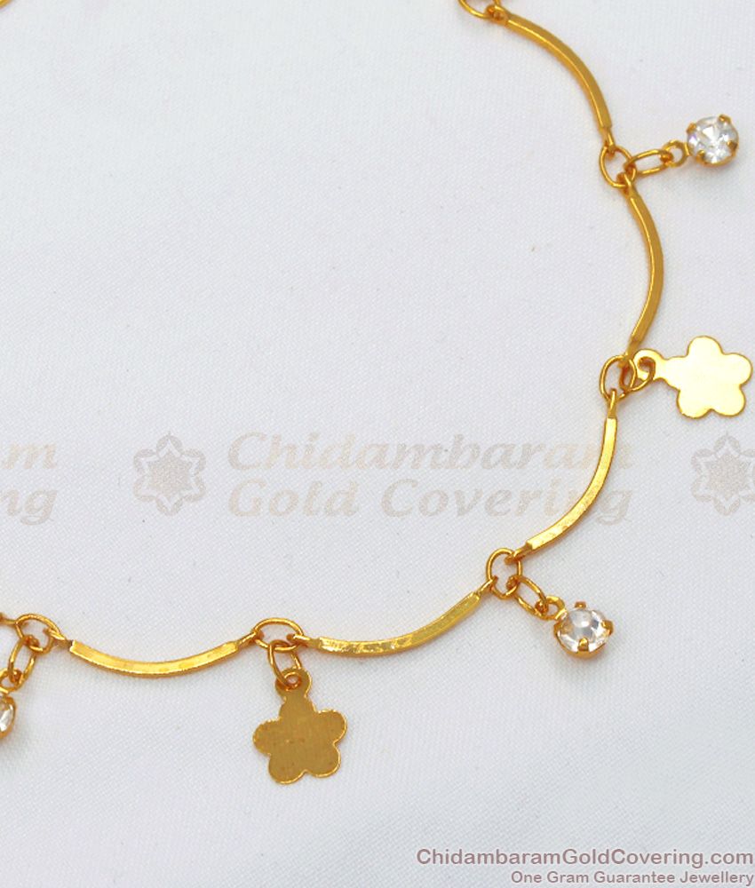 Shinning Stars Hook Type Gold Bracelets White Stone Womens Fashion BRAC546