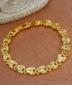 New Valentine Pattern Gold Plated Bracelet Shop Online BRAC566